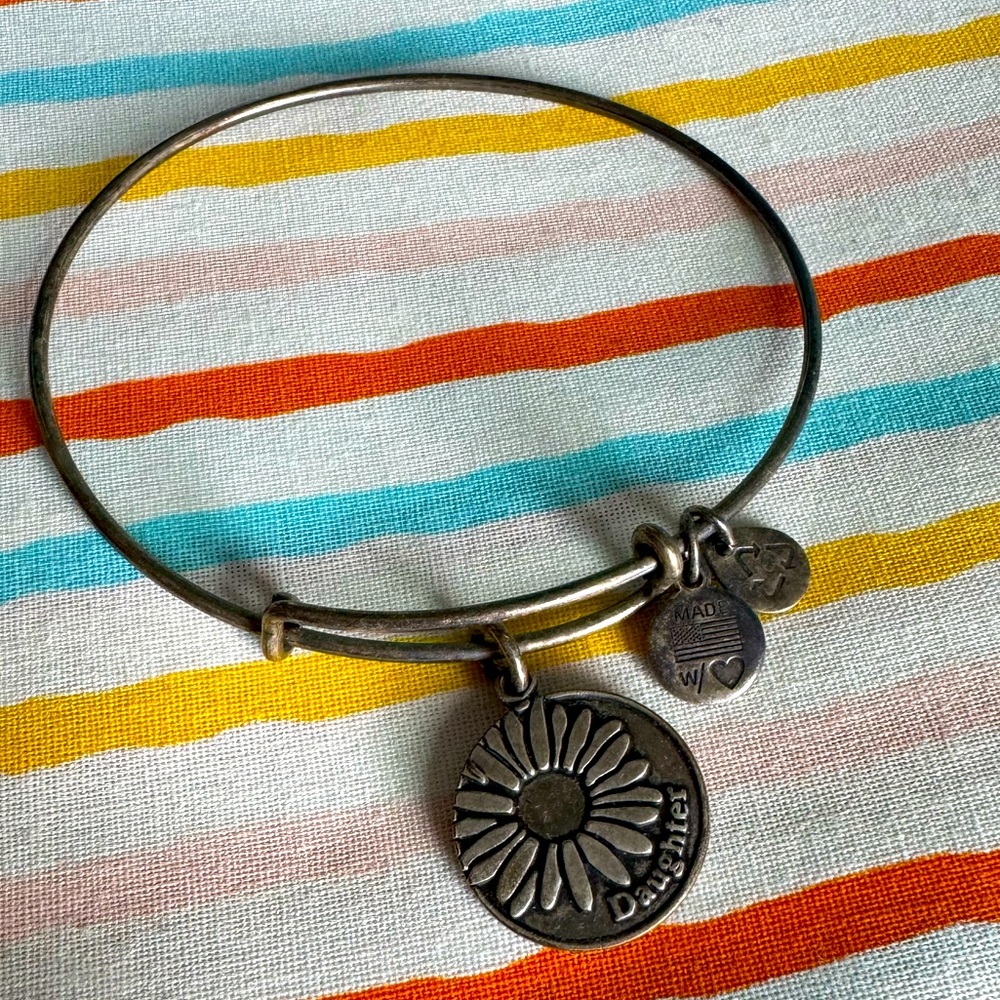 Alex and Ani daughter flower bangle